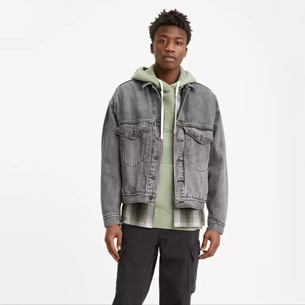 NWT Levi's Stay Loose Cotton-Hemp Trucker Jacket